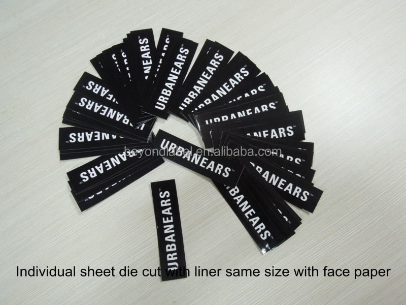 Permanent custom design with own logo waterproof champagne bottle labels