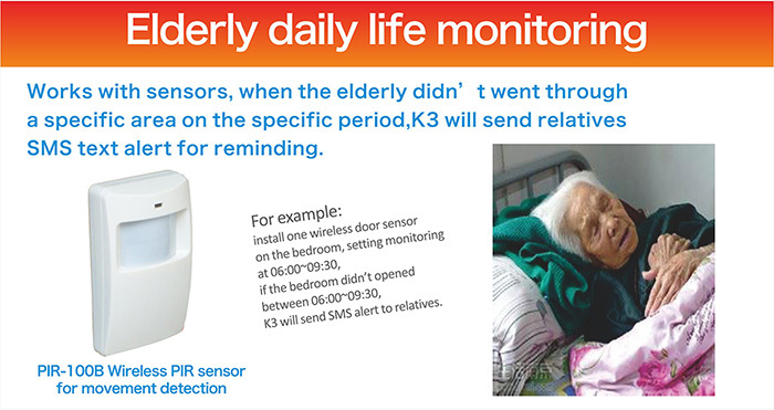 K3 GSM alarm elderly SOS alarm 05