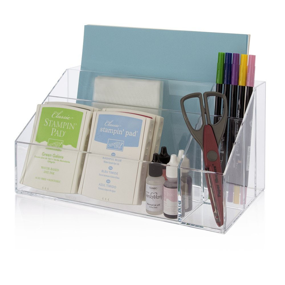 Clear Acrylic Storage Accessories For Office,Perspex Stationery Holders