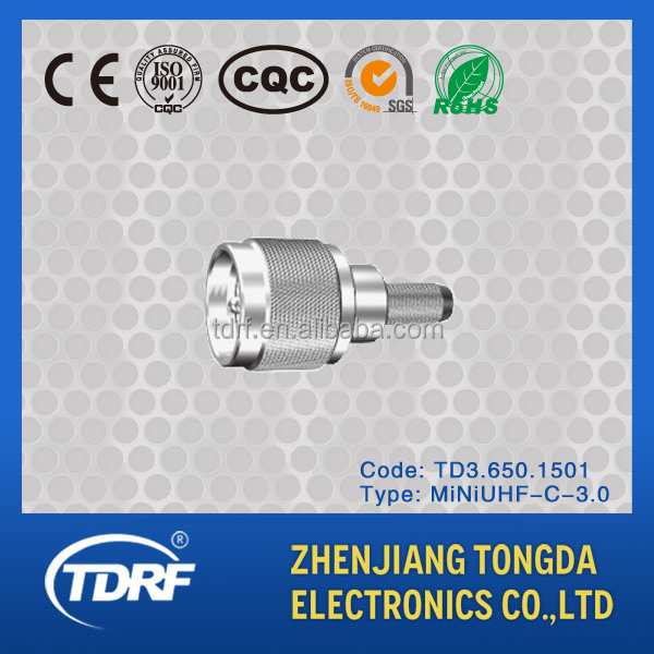 ミニ- uhf高周波同軸コネクタの電気的な圧着仕入れ・メーカー・工場