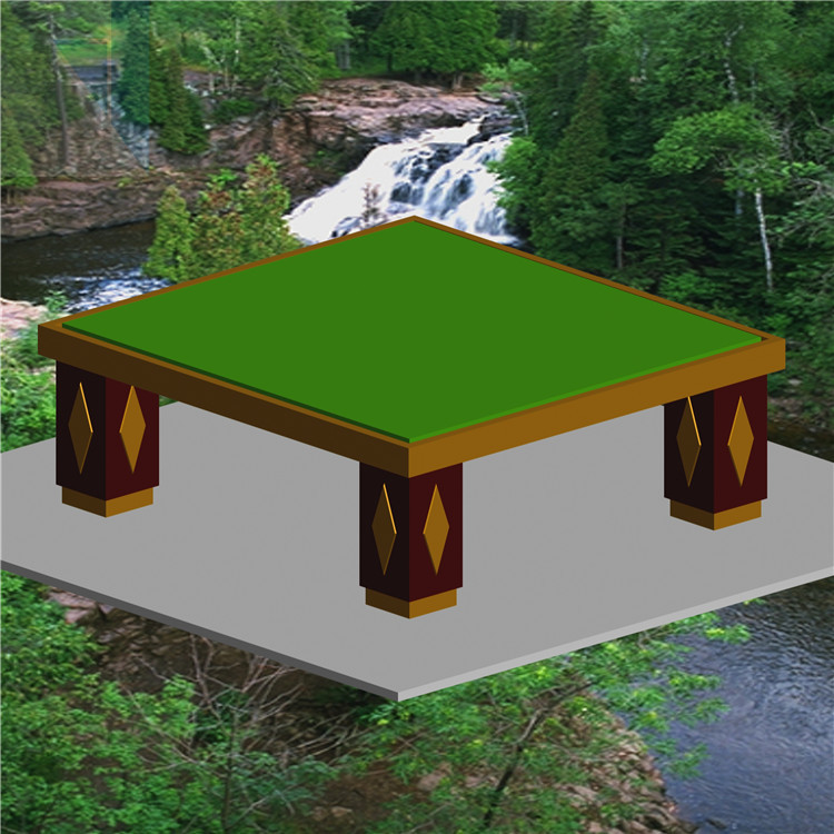 Building Supplies With Miniatura Garden Scale Model with 3D Rendering