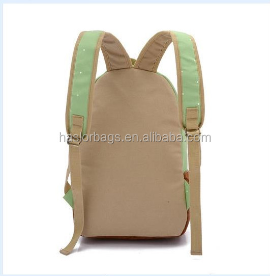 2015 Primary Canvas Cute Backpack for High School Girls