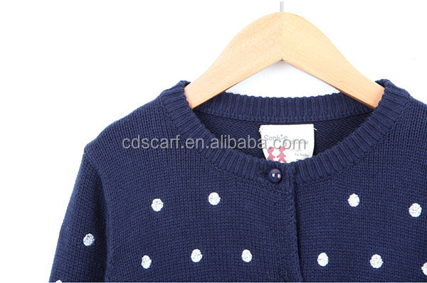 2015春秋の子ども用の新しい到着の女の子ベビー長い- 長袖カーディガンラウンドネックのセーター子供のセーター編みパターン仕入れ・メーカー・工場