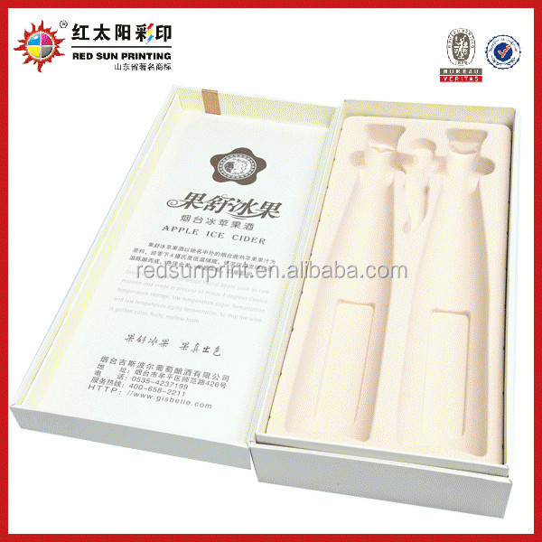 RED WINE PAPER BOX WITH CUSTOMED LOGO