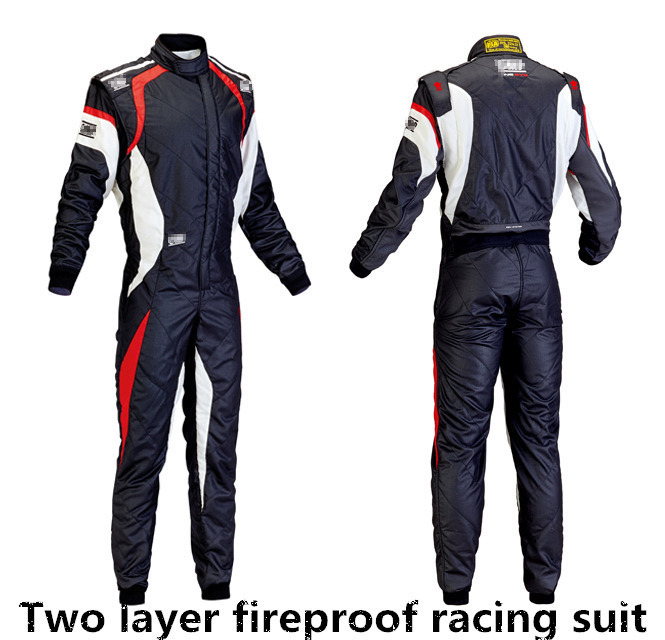fia2014年を最新の2層の防火スーツやワンピースカーレーシングオートバイのスーツ男性用仕入れ・メーカー・工場