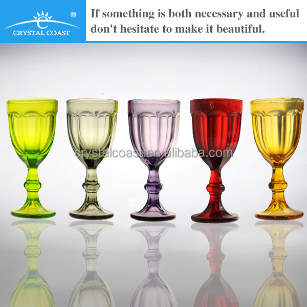 bohemia crystal colorful wine glass champagne flute