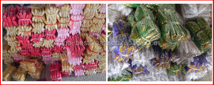 Foctory Direct Sale customized size and color round candy organza bag for weddings