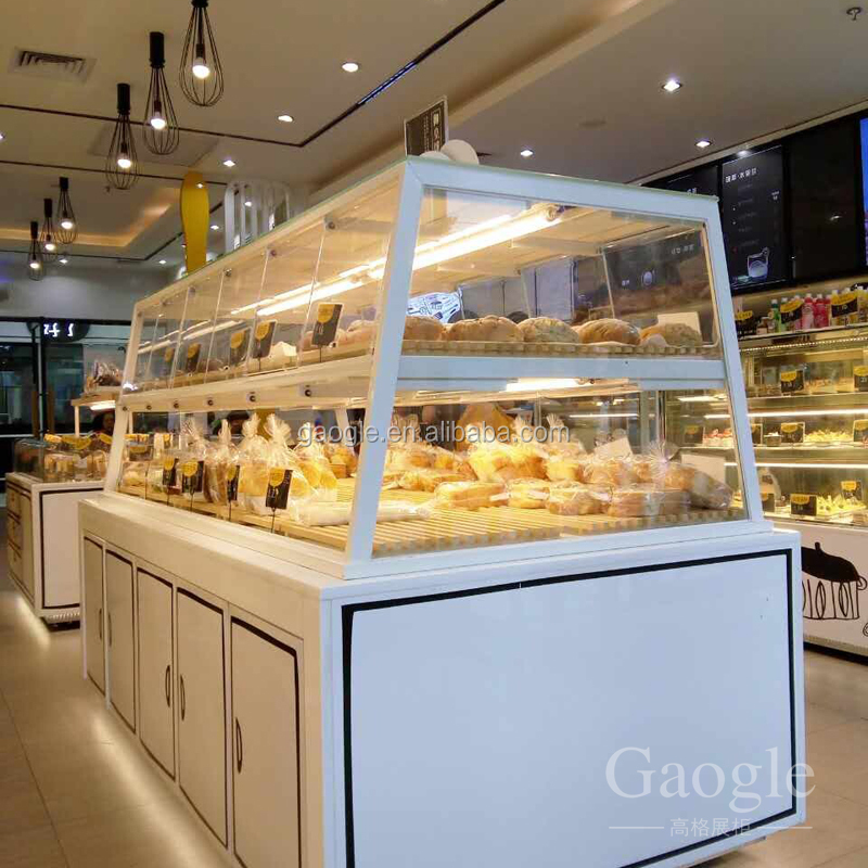 glass showcase bread display stand bakery showcase bakery display cabinet