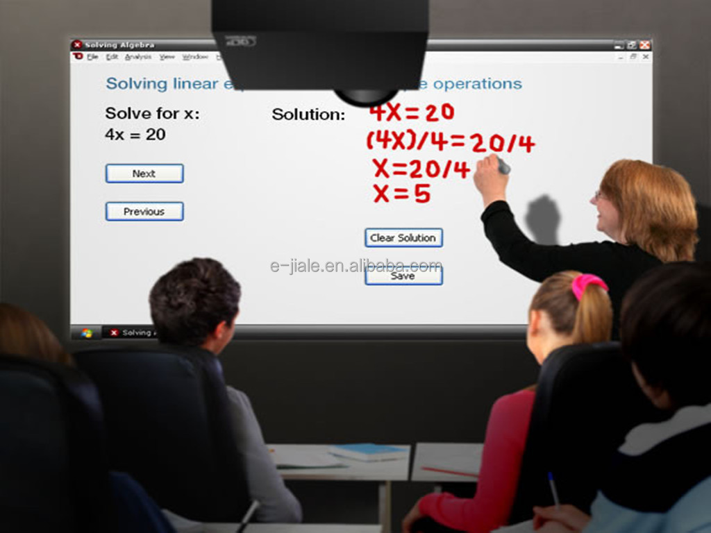 ホワイトボードプロジェクター短いejiale'sdlpインタラクティブホワイトボードを投げる3200ルーメンプロジェクター教育の設計問屋・仕入れ・卸・卸売り