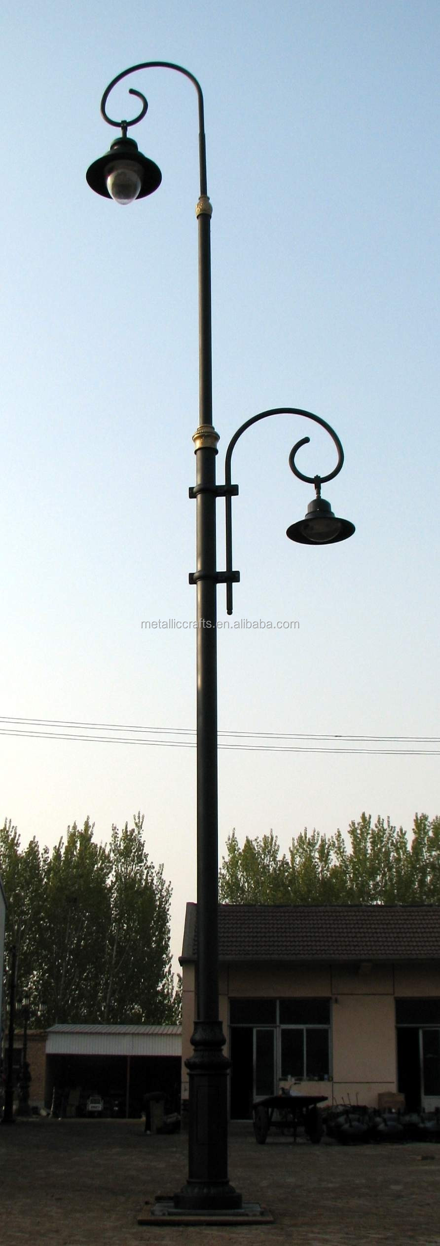 Double Arm Cast Iron Lighting Pole Buy Lighting Pole,Double Arm
