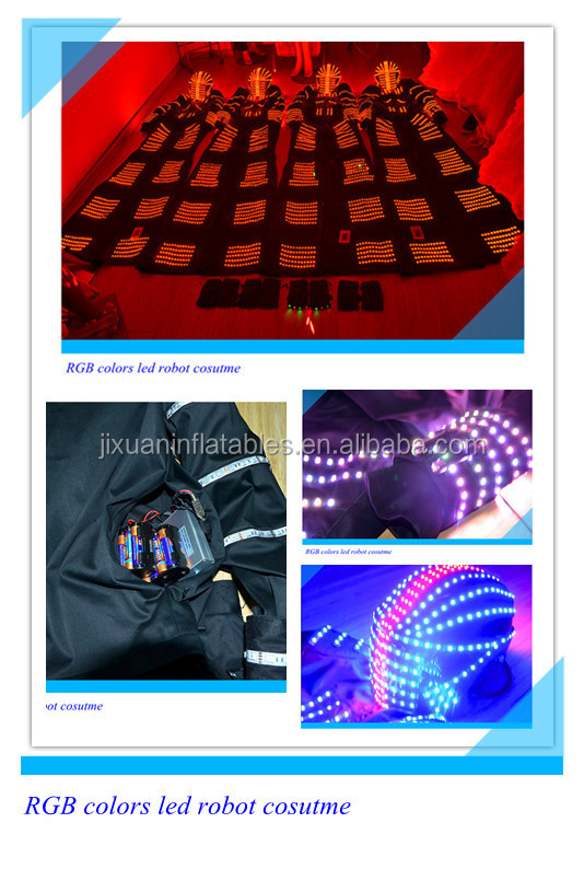 Led照明costume/衣類/摩耗、 ledライトロボット衣装ダンスパフォーマンス/発光衣類仕入れ・メーカー・工場