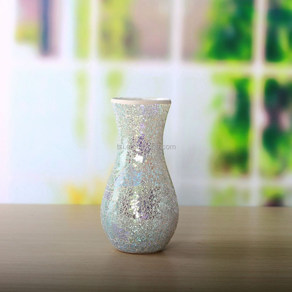 手作りガラスモザイクのゴブレットキャンドルホルダー、 キャンドルホルダーや花瓶問屋・仕入れ・卸・卸売り