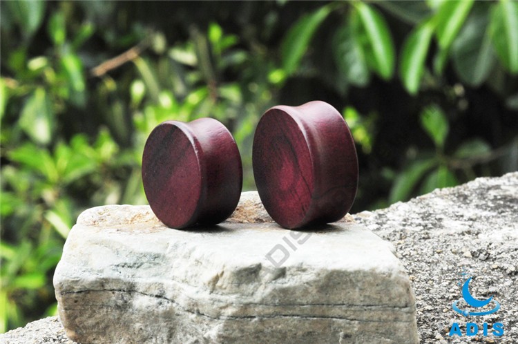 Healthy Material Luxury Jewelry In Dubai Rose Wood Earring Plug (6).jpg