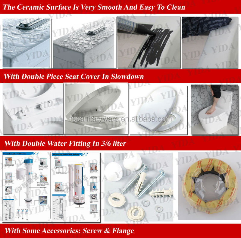 サイフォンの中国の製造元セラミックトイレ、 toto浴室トイレ300mm価格のトラップのトイレ、 wcの便器仕入れ・メーカー・工場