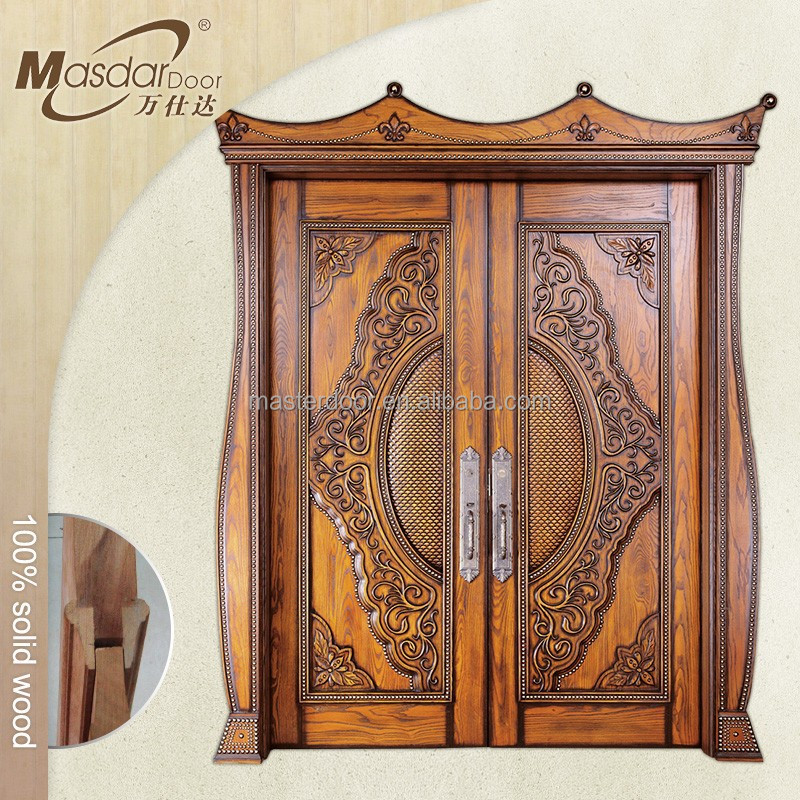 Indian Style Main Wooden Double Door Design - Buy Main Double Door