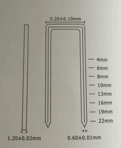 ステープル爪留め具4j20gaハードウェアのスチール家具ジョイント産業が使用して鉄亜鉛メッキiso9001iso14001認証取得仕入れ・メーカー・工場