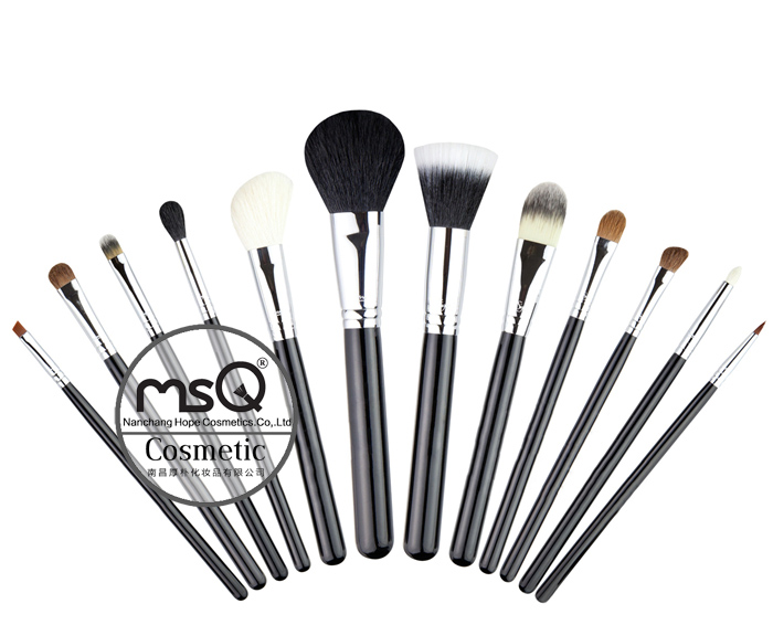 msq12個の高品質サンプル化粧品メイクアップブラシセット問屋・仕入れ・卸・卸売り