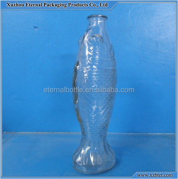 魚形状ガラス 750 ミリリットル空酒ボトル販売で コルク仕入れ・メーカー・工場