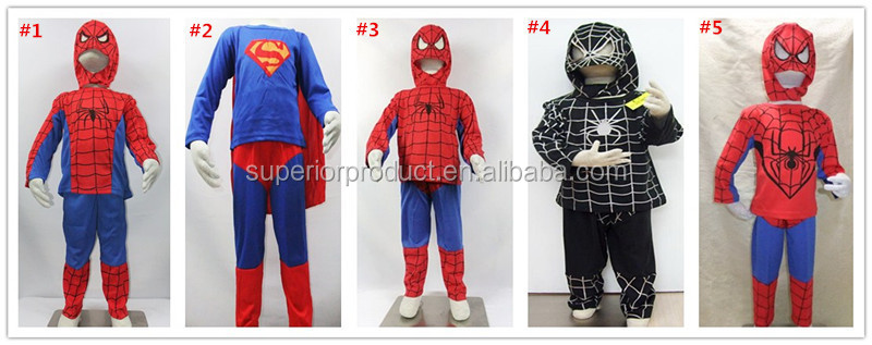 驚異の漫画スパイダーマン古典的な子の衣装、 子供男の子ファンシースーパーヒーローファンタジアファンタジーハロウィンカーニバルパーティードレス仕入れ・メーカー・工場