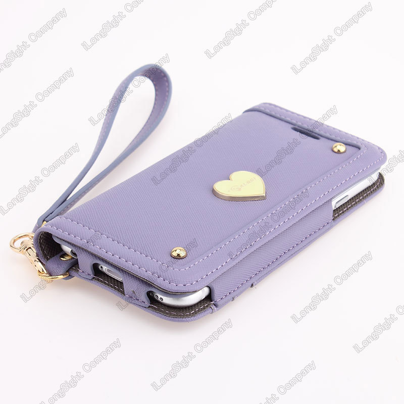 iPhone用6/6plus klogiレザーカバー,手帳ケースパープルブランド正規品問屋・仕入れ・卸・卸売り