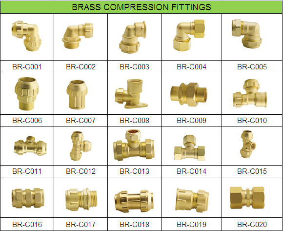 Brass swagelok compression fitting
