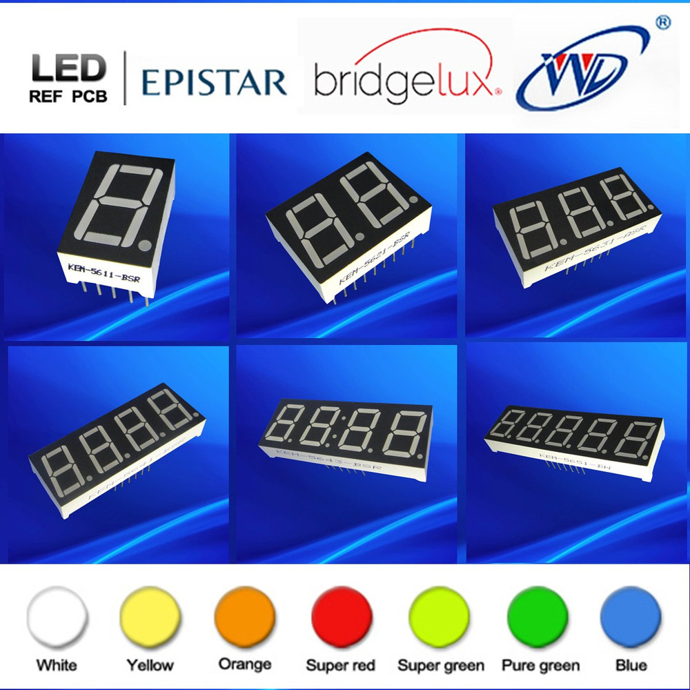 2 digit led number ultra red green white blue led 16 14 segment led display