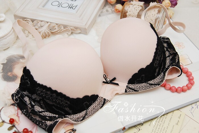 luxury secret women bra set deep V push up lingerie Sexy lace bra & brief underwear set for ladies(29)