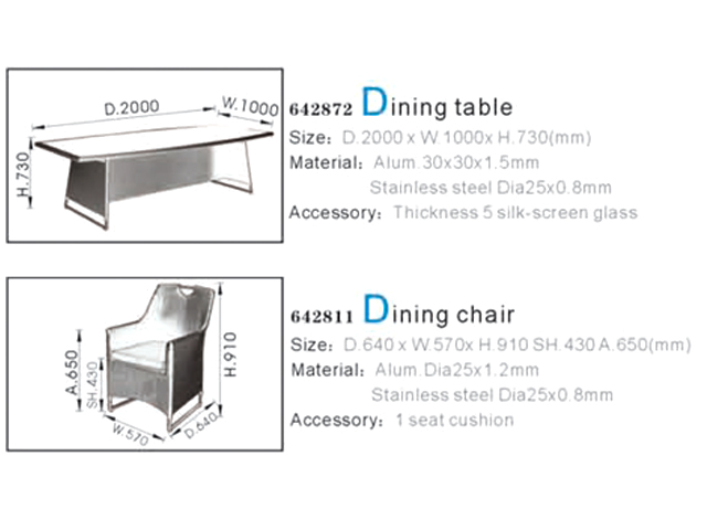 Ligo luxusiousスタイル深刻なc籐プラスチック屋外チェアダイニングテーブルセット用販売LG-642820仕入れ・メーカー・工場