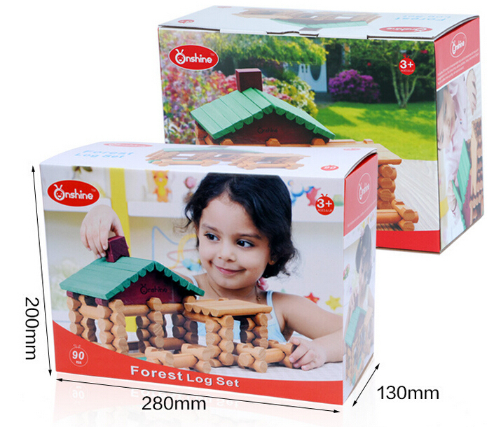 90 grano de cabaña bosque de madera de lincoln house niños ... Creativo cabaña Tela