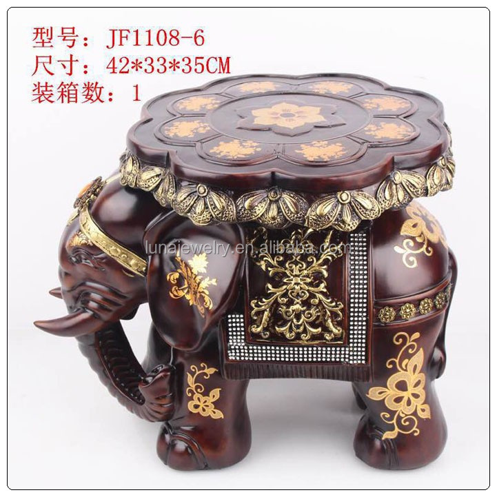中国古典スタイル装飾デザイン強化樹脂象の像スツール仕入れ・メーカー・工場