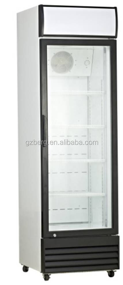 commercial fan cooling display refrigerator 1500L three hinge door beverage display refrigerator