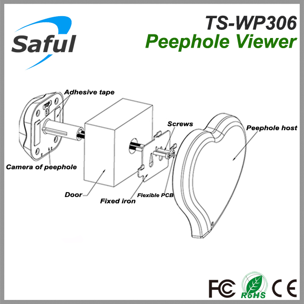 ナイトビジョンsafults-wp3062.4ghzワイヤレスロック解除、 トーク、 pictuersを取る、 デジタルドアビューア問屋・仕入れ・卸・卸売り