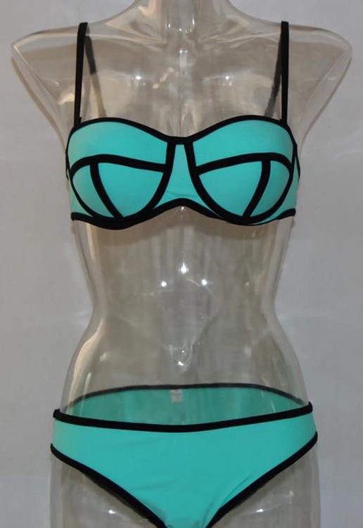 New 2015 Hot swimwear Patchwork bikini swimsuit women bikini triangl sexy Woman Swimmer beach Two piece suit bikinis set Pink