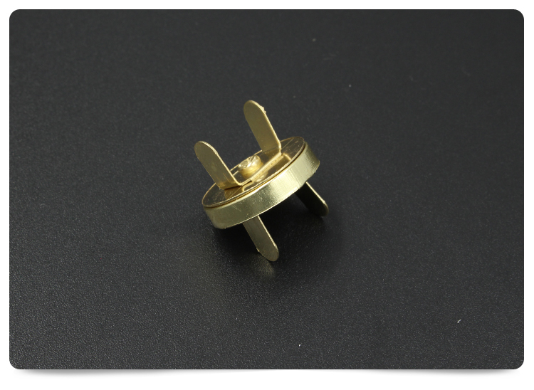 ゴールドの真鍮磁気スナップボタン14mm/ファスナー/bagacessory仕入れ・メーカー・工場