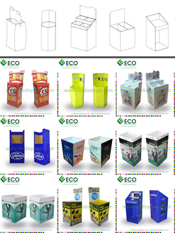 floor display stand ,cardboard floor display for chewing gum