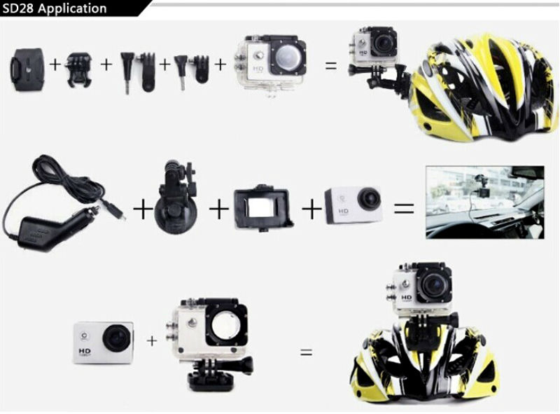 最新スポーツアクションカメラ防水デジタルミニカムコーダーsj4000goproヘルメットカメラフルhdsj400030m極端な水中c問屋・仕入れ・卸・卸売り