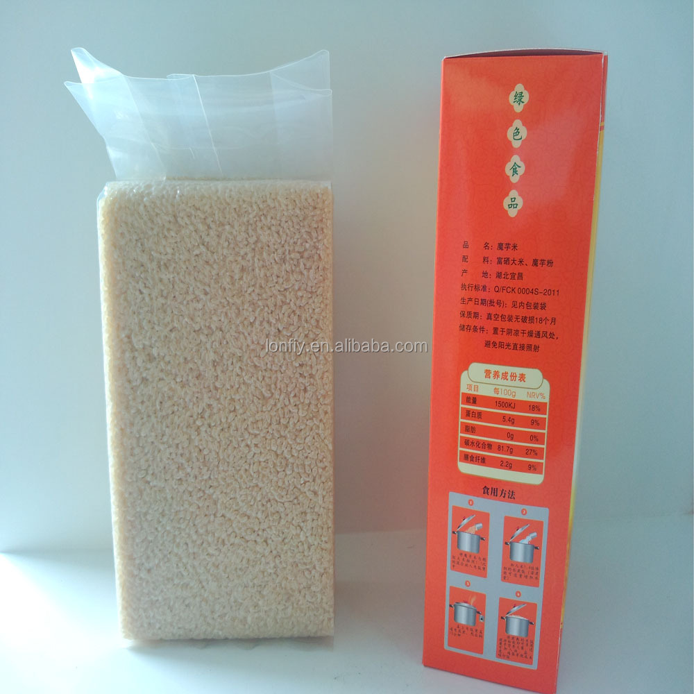 white konjac rice & shirataki rice