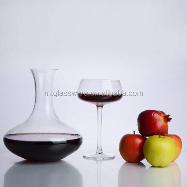high transparency portable glass red wine decanter