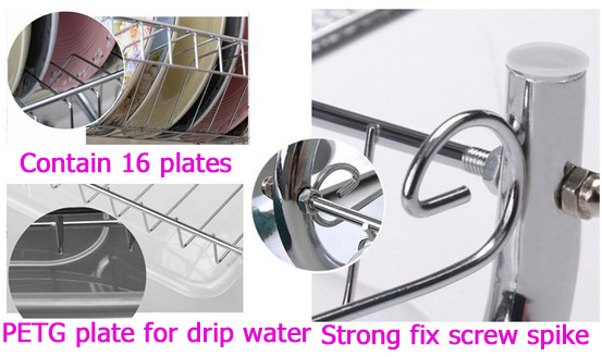 Kitchen Dish Cup Drying Rack Drainer Dryer Tray Cutlery Holder Organizer Tools High Quality問屋・仕入れ・卸・卸売り