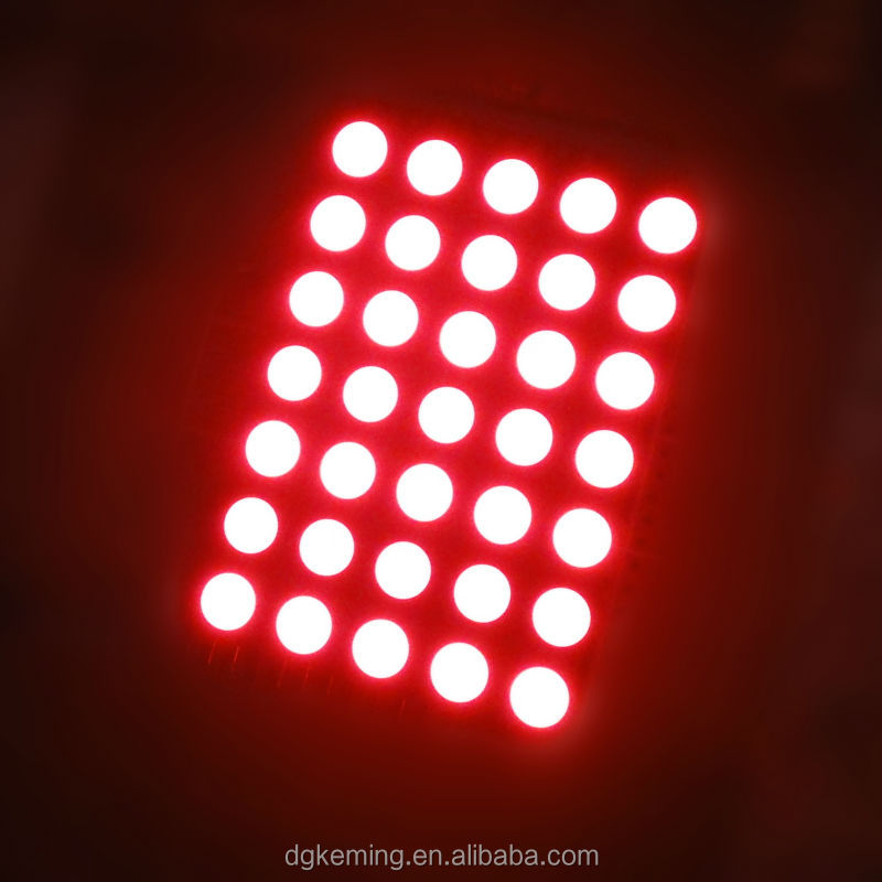 Ultra bright 5x7 array dot 3.0mm 1.9mm matrix round led display module