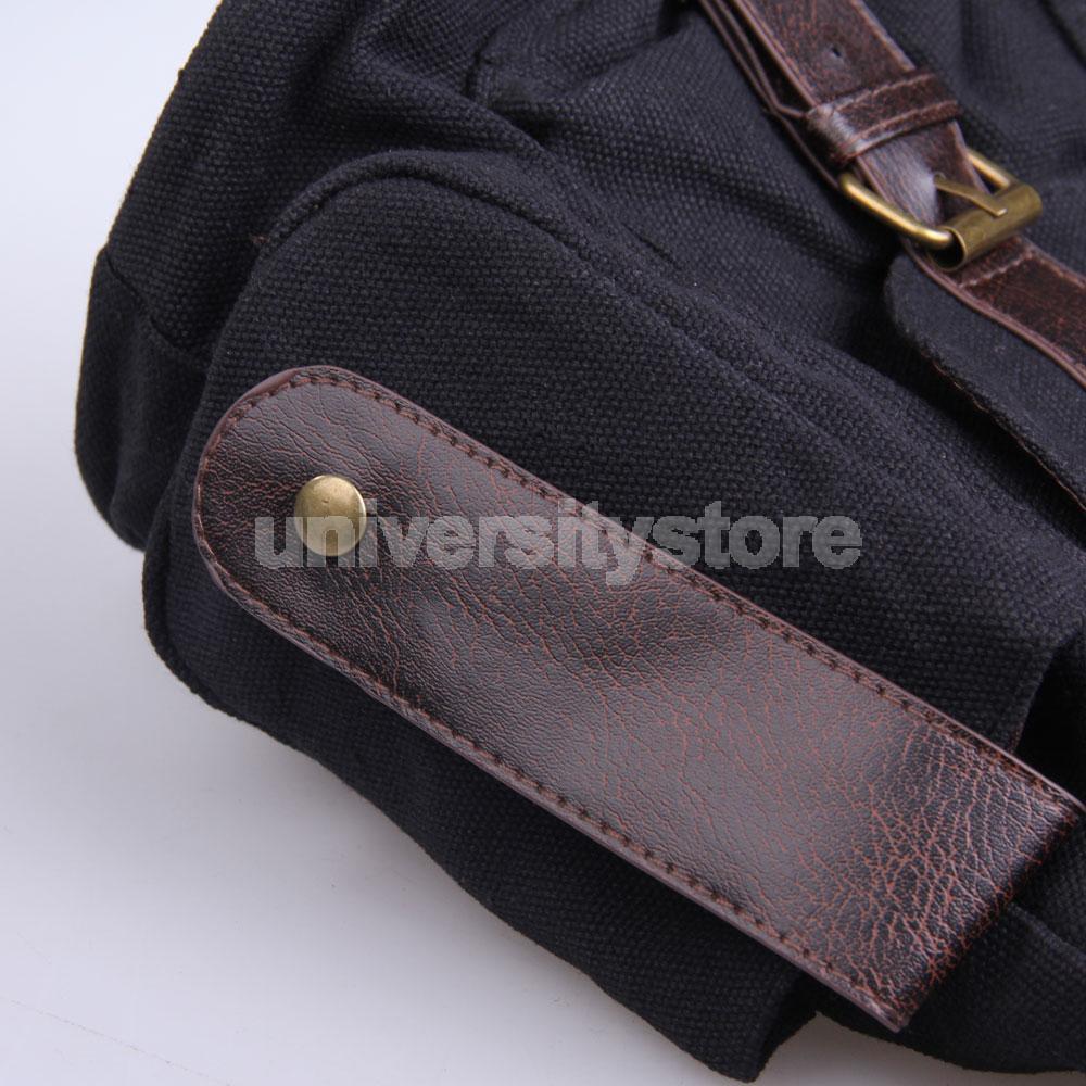 Korea Style Women Multi-pocket Canvas Cross Body Shoulder Bag Handbag
