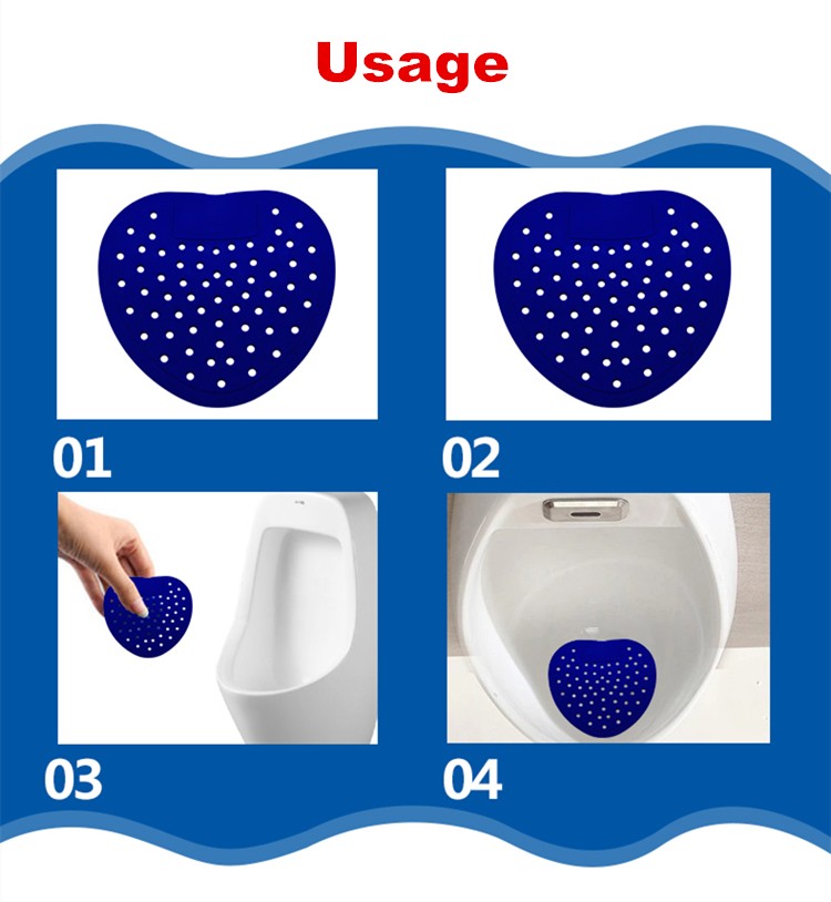 Man Toilet Cleaner Urinal Fragrance Mat Deodorizing Urinal Screen Mat