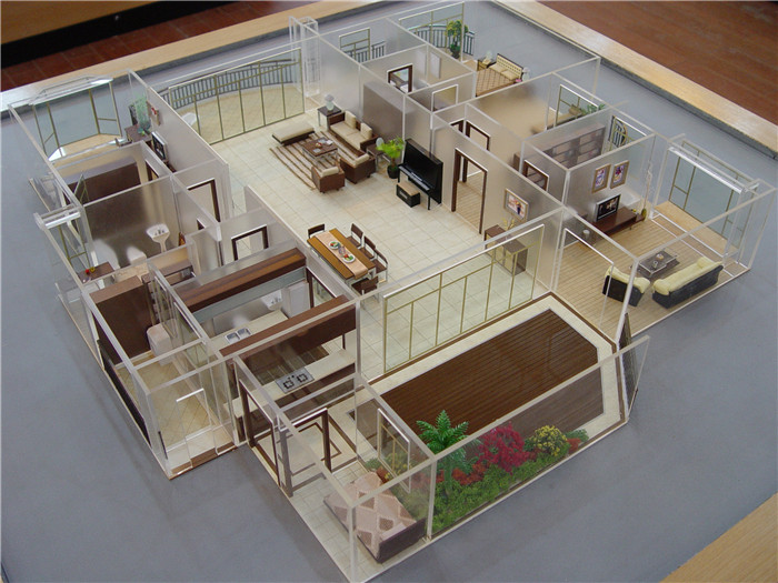 Building Supplies With Miniatura Garden Scale Model with 3D Rendering