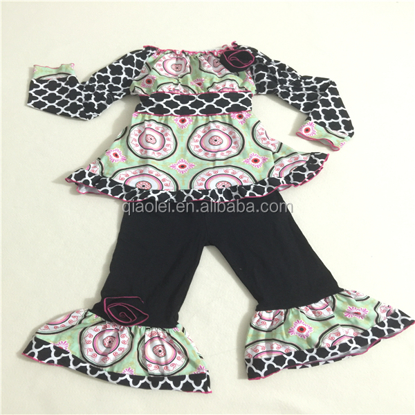 シェブロン安い女の赤ちゃんの衣類のセット子供の女の子の冬のベビードレス仕入れ・メーカー・工場
