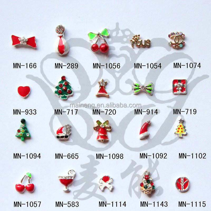 ファッション2015を高品質で最も安い金属3dクリスマスネイルアート義烏市の問屋・仕入れ・卸・卸売り