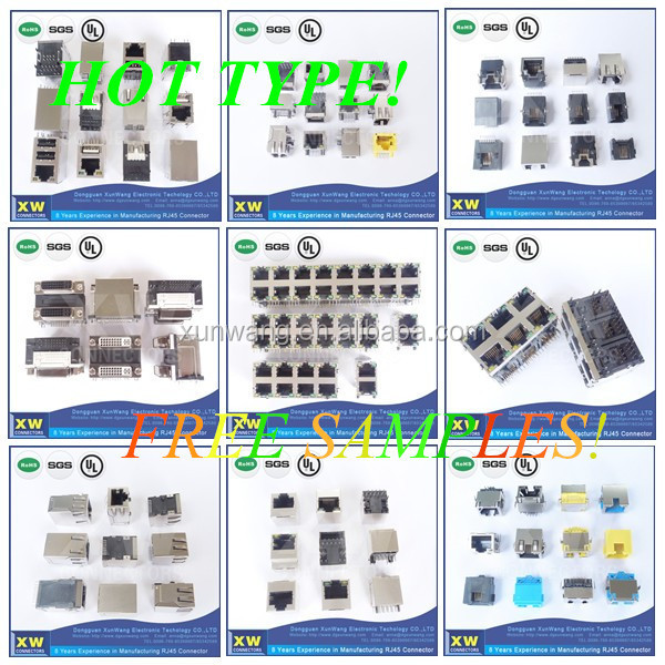 高性能ボトムエントリージャック- モジュラージャックrj45メスジャックロープロファイルの下部エントリーrj45コネクタ付きソケット- ボトムエントリージャックデザイン仕入れ・メーカー・工場