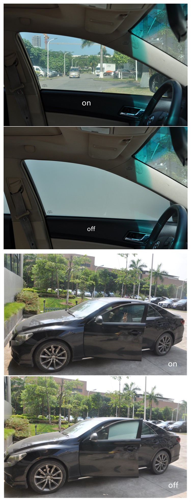 Privacy Electric Pdlc Tinting Glass Tint/adheisve Car Window Switchable