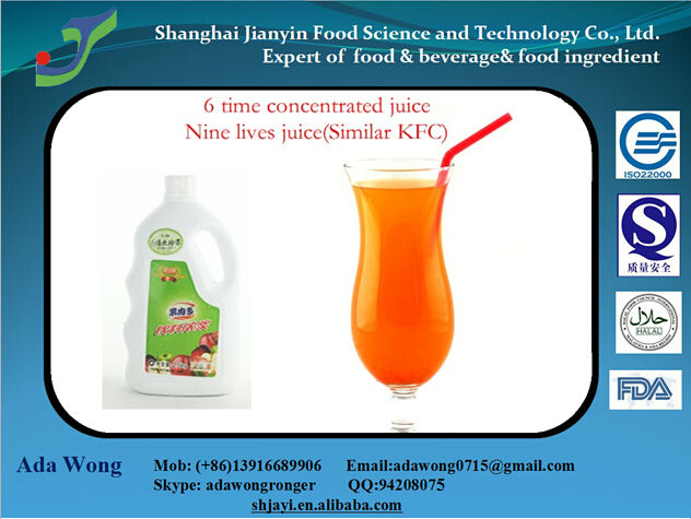 6-times-concentrate juice(with pulp)-nine lives juice