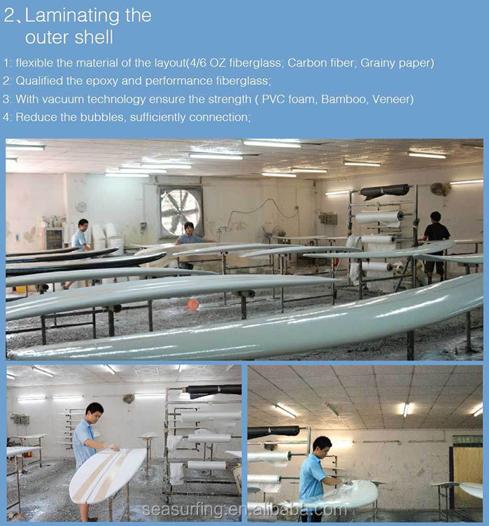 2014ベストセラー高品質塗料グラスファイバーパドルボード/学校サーフボード仕入れ・メーカー・工場