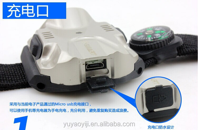 新しいスタイルのナイトランニング2015機器ledライト懐中電灯腕時計グレア照明仕入れ・メーカー・工場